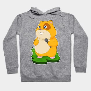 Hamster Singer Microphone Music Hoodie